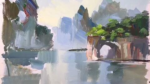 水粉画教学视频成人