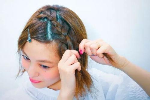 成人编发头饰短发视频女,轻松打造时尚造型